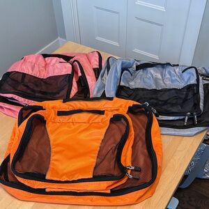 Set of 7 Ebags EasyFun Easy Fun Travel Organizer Packing Bags multiple colors